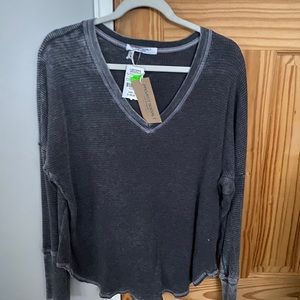 Grey Washed Project Social T Long Sleeve Tee
